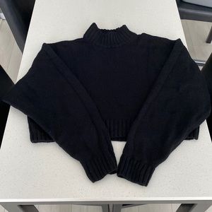 Wilfred Free Black Merino Wool Sweater